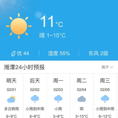 湘潭天气预报15天，提前掌握晴雨冷暖，从容安排生活出行